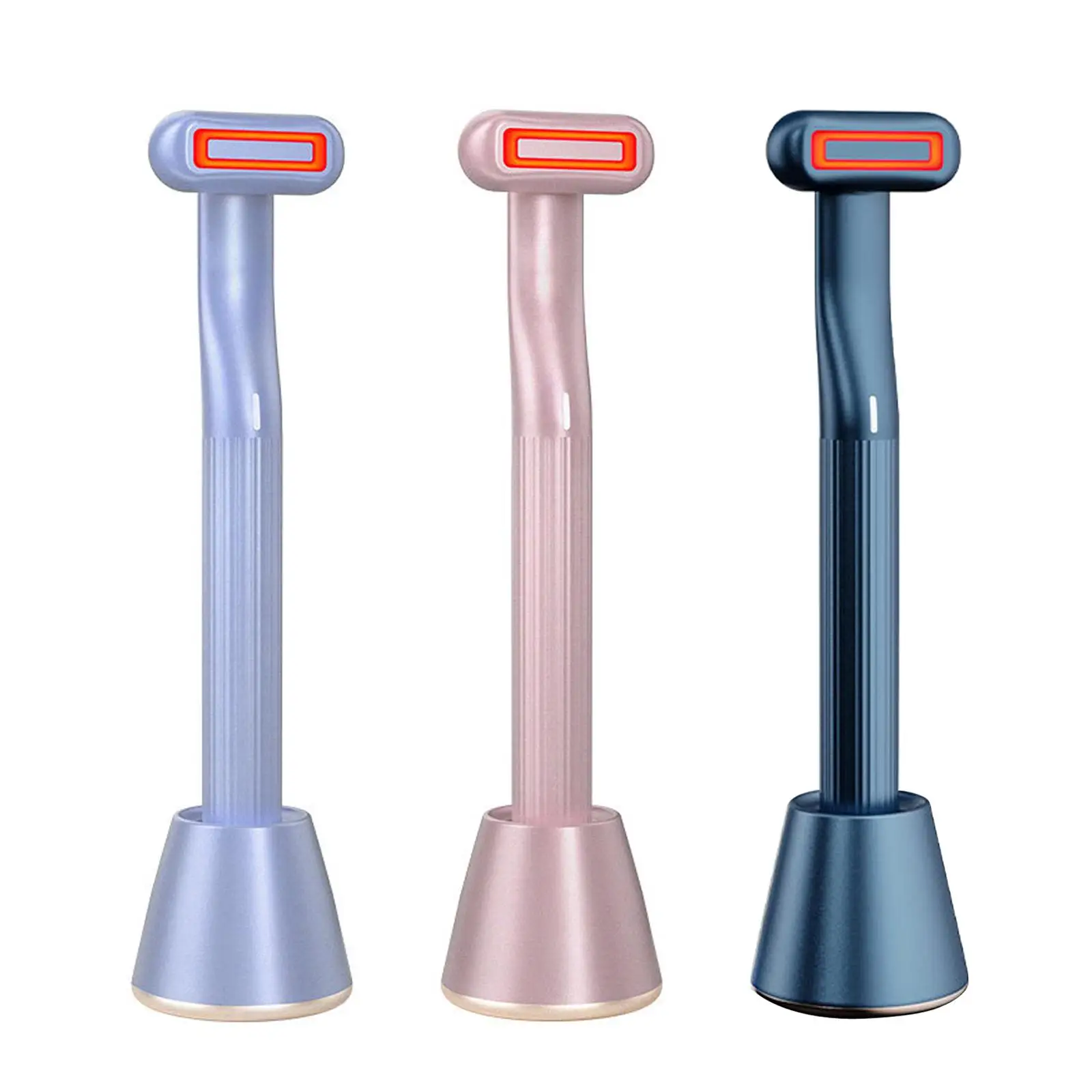 Eye Massager Hot Compress Promote Essence Absorption Vibration Import 350MA Rechargeable for Bags Puffiness Wand |