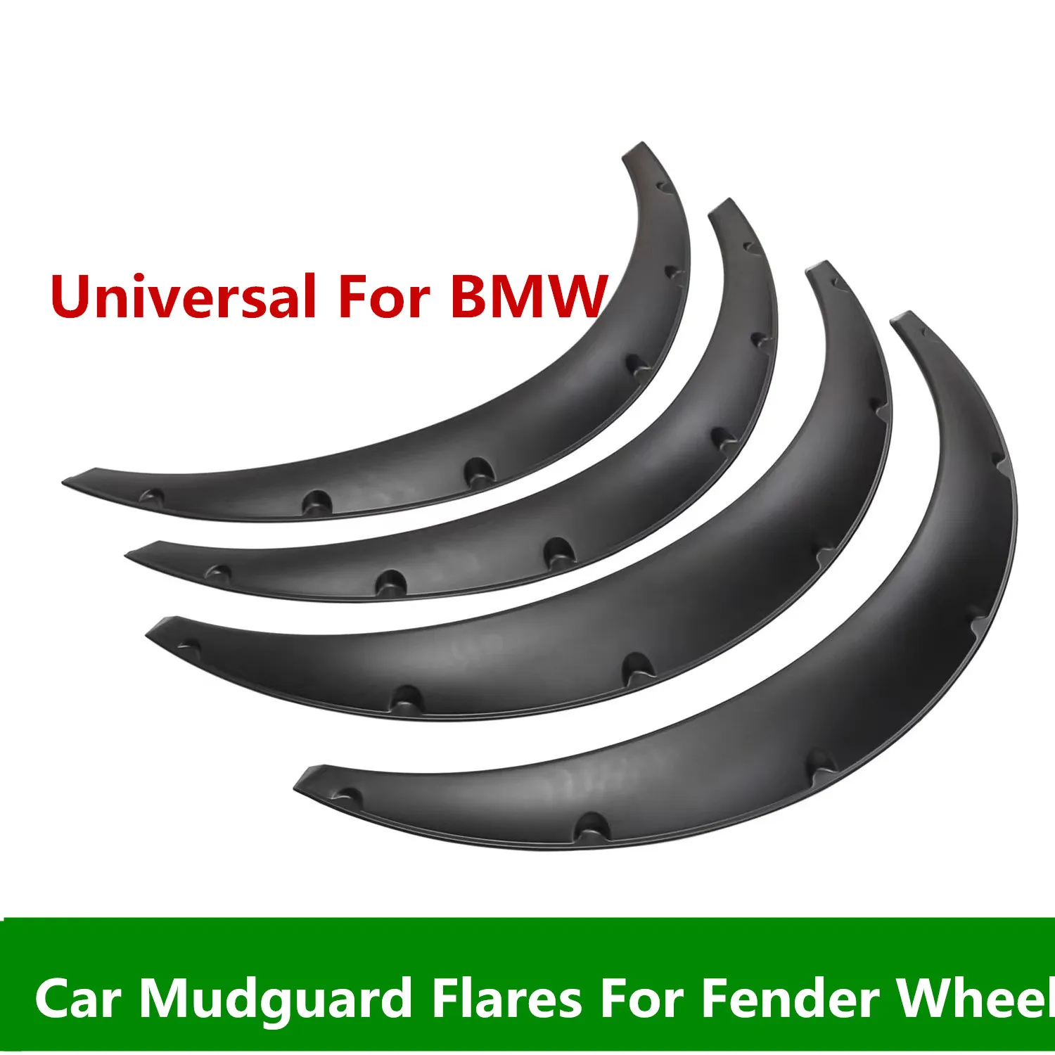 Universal Car Mudguard Flares for Fender Wheel Flexible Durable for BMW