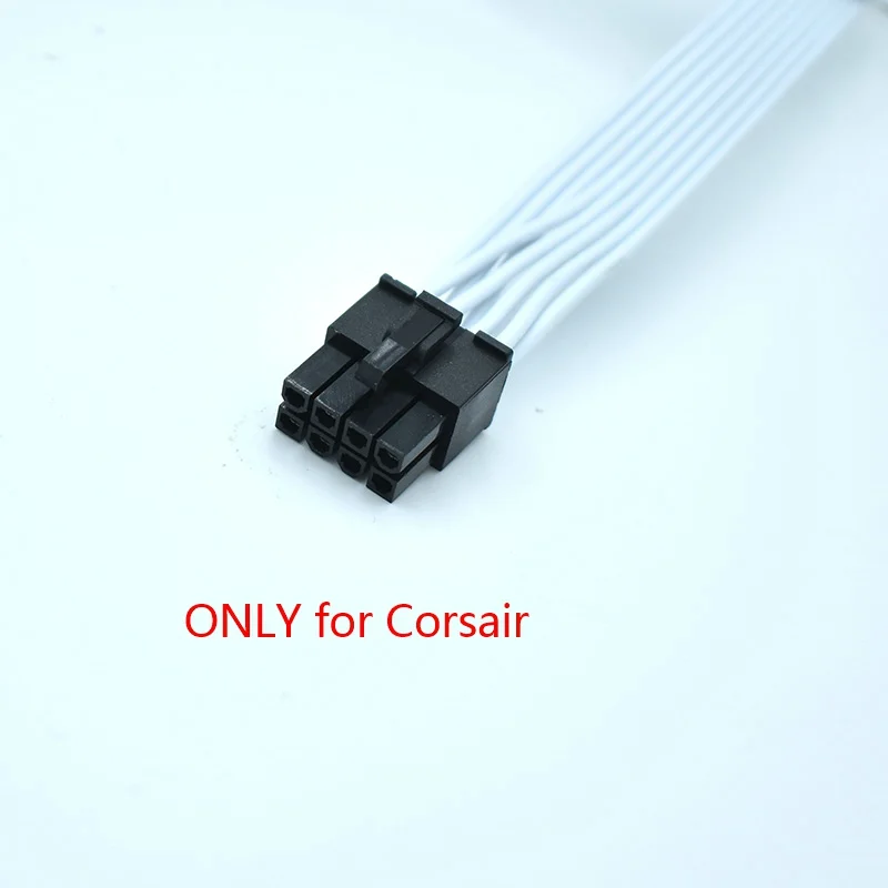 Corsair Modular Power Supply ATX PSU 8 Pin Male to PCI-E 8 Pin 6+2 PCIe Male GPU Power Supply Cable