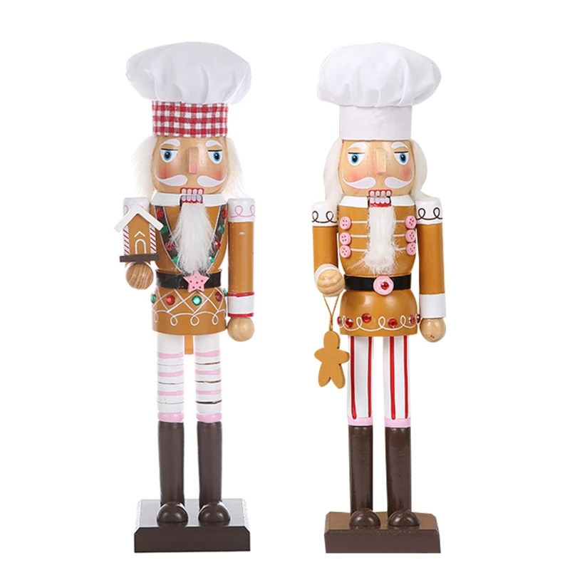 2022 New Hollywood Decorative Magical Cook Wooden Christmas Nutcracker