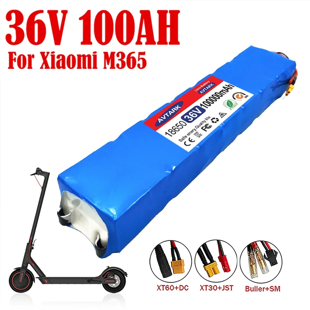 

NEW Upgrade10S3P 36V 100000mAh 36v Electric Scooter Battery Pack 18650 Lithium M365 Electric Scooter 36v Battery Scooter