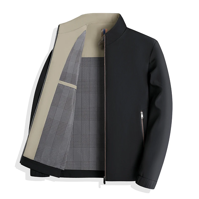 Windproof Hiking Jacket for Men in Solid Colors
