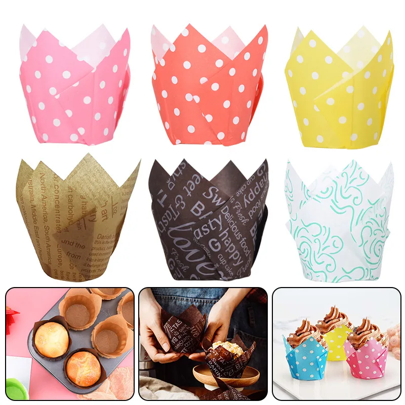 Newspaper-Style-Cupcake-Liner-Baking-Cup-For-Wedding-Party-Caissettes ...