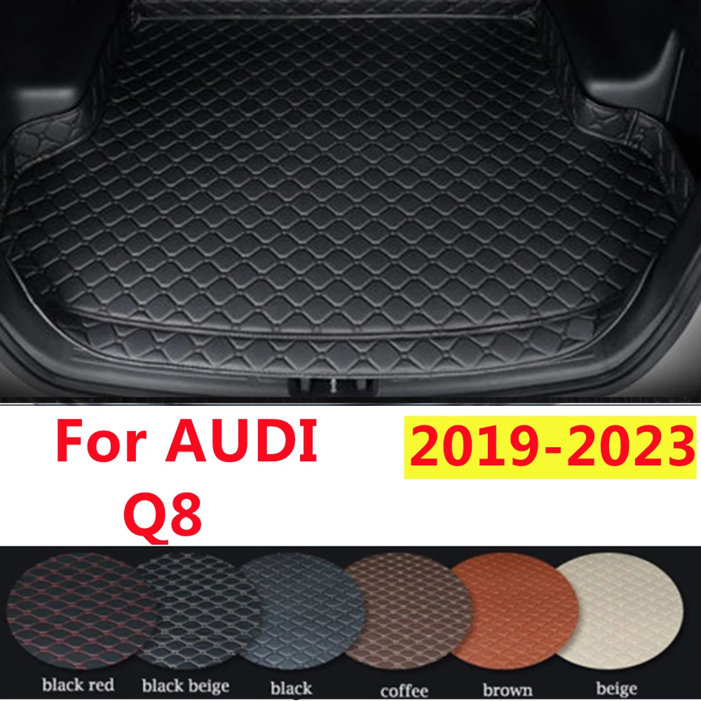 

SJ Высокая сторона на заказ Подходит для AUDI Q8 2019-20-21-2022-2023 всепогодный водонепроницаемый автомобильный коврик для багажника авто задний грузовой лайнер Обложка ковер