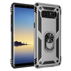 Armor Rugged Shockproof Stand Phone Case with Enhanced Protection for Samsung NOTE 8 (Silver)