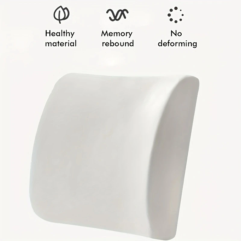 Lumbar Support Pillow For Office Chair And Car Seat, Perfectly Balanced Memory Foam Lumbar Pillow Multi-purpose Back Cushion For 5