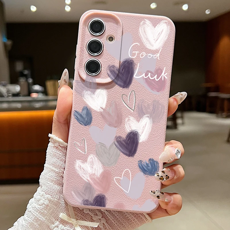 Candy Color Love Heart Phone Case - Stylish Protective Cover