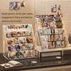 Bar display rack, stepped display desktop, acrylic small card color paper, peripheral flow hemp multi-layer millet storage rack 3