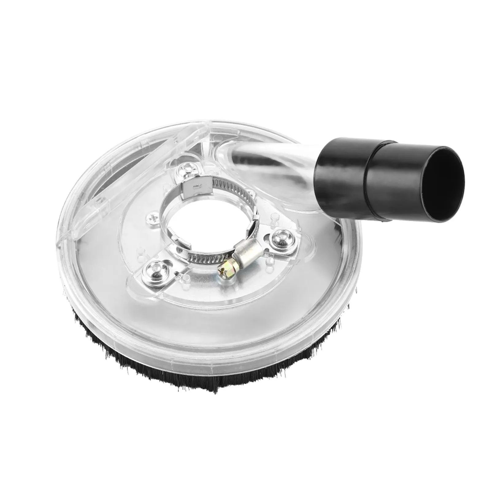 Universal Clear Vacuum Dust Shroud for Handheld Angle Grinders (80-125mm)