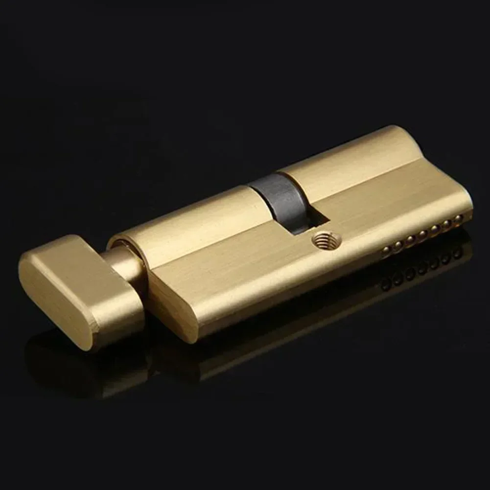 Door Lock Cylinder Aluminum Thumb Turn Cylinder Door Lock Core With 3 Keys Security Anti-theft Furniture Locks Keys