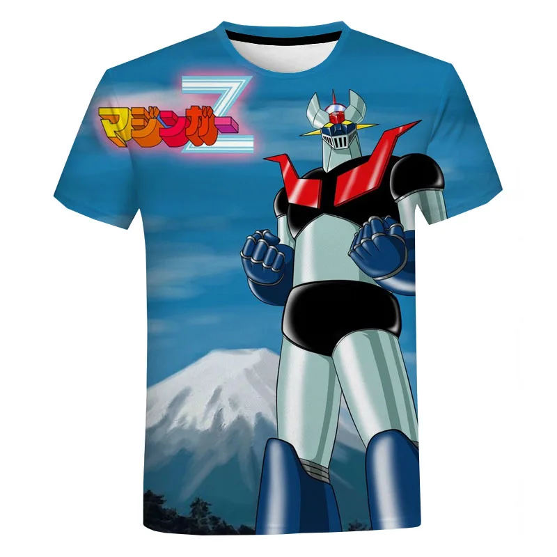 

Mazinger Z Graphic T-shirt for Women Men Oversized T Shirts 3D Fashion Casual Short-sleeved Harajuku Streetwear Tops Tees
