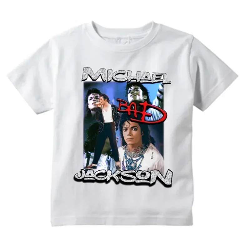 Michael Jackson Graphic Printed Tshirt Harajuku Rock Fashion Casual Short Sleeve Crew Neck Plus Size T Shirt Women 2
