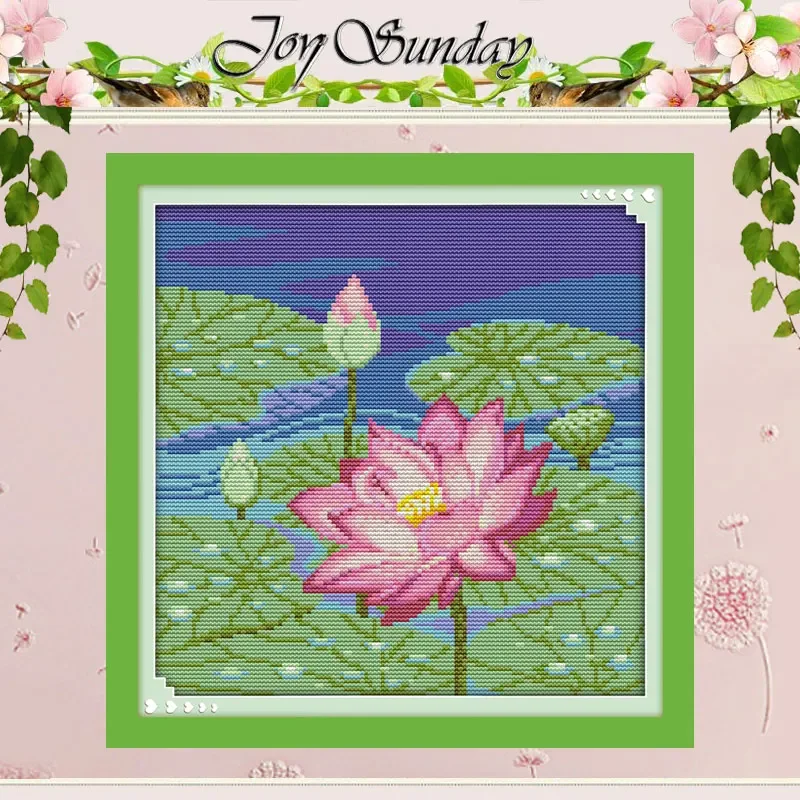 Joy Sunday-Kit De Punto De Cruz Con Tampado De M... - Grandado