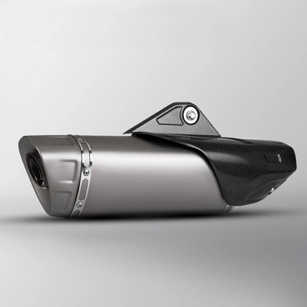 

MT09 R3 MT07 Z900 Modified Exhaust Pipe R1 Stainless Steel Titanium Alloy Universal Tail Section 51MM