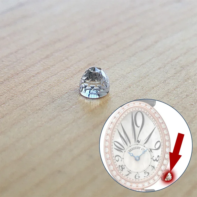 Cristallo Di Zircone Altamente Trasparente Per Breguet Reine De Napoli Orologio Automatico Da 33Mm