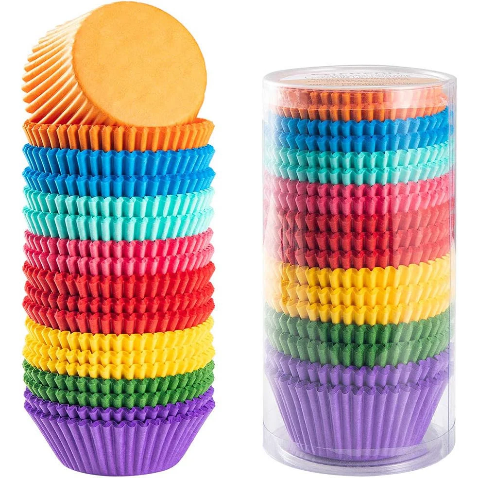 200/300/500 Stuks Gemengde Kleur Baking Cups Cupcakes Muffin Liners Papieren Beker Mallen Vetvrij Wrapper Voor party Bruiloft Verjaardag - Image 2