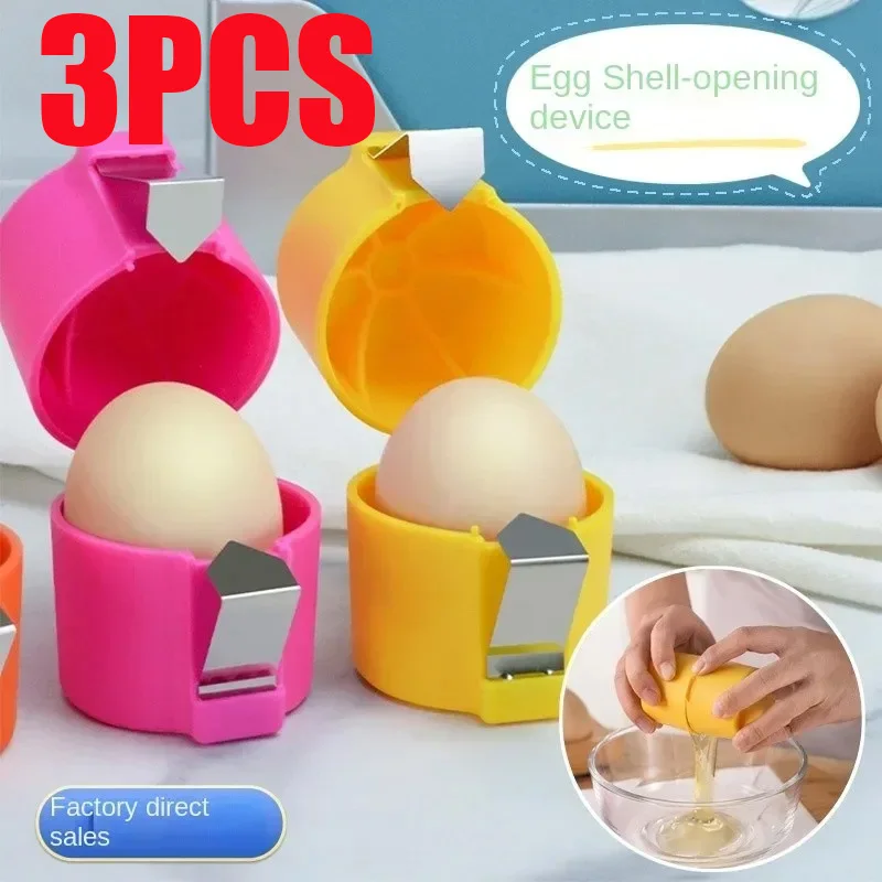 Separador Automático De Huevos De Acero Inoxidable 304 – Rompe Y Separa Clara Y Yema En Un Paso, Con Resorte