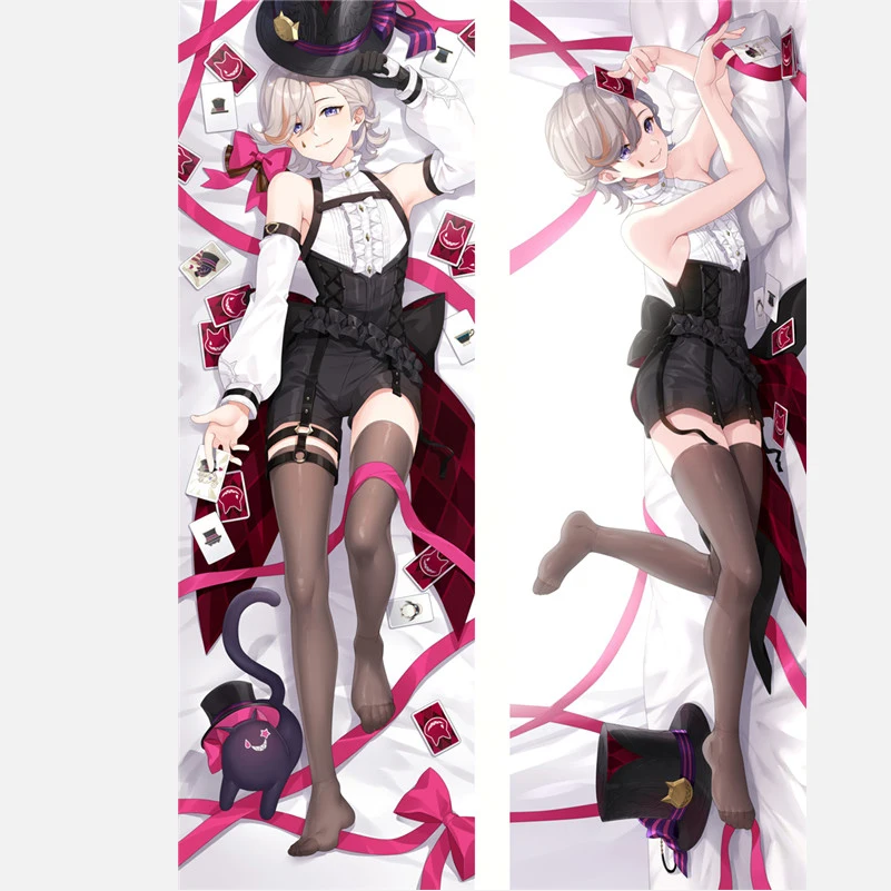 

Genshin Impact Lyney Cosplay Hugging Body Pillow Case Halloween Costume Lyney Long 2-Side Long Hug Pillow Cover XMAS