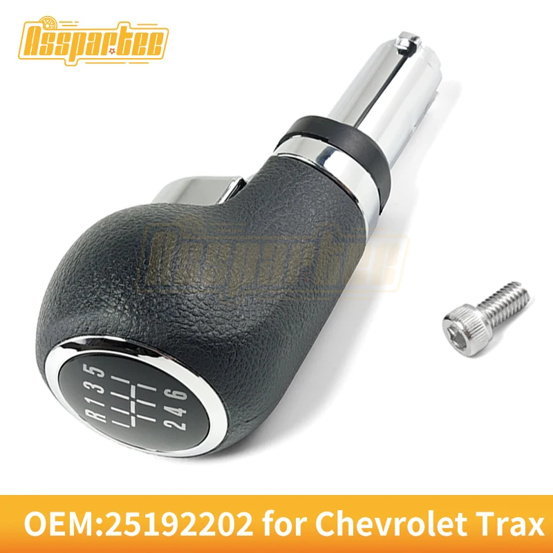 2PCS 25192202 6 Speed Manual Gear Shift Knob for Chevrolet Trax 2013 2014 2015 2016 2017 2018 2019