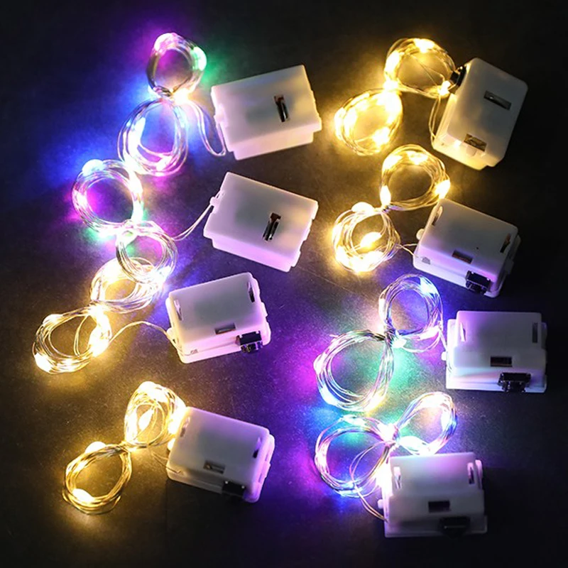 invoeren Kinderpaleis zwaan 1/2m knipperende led licht snaren batterij tuin sprookjesachtige  lichtslinger kerstfeest geschenkdoos decoraties buiten slinger verlichting|  | - AliExpress