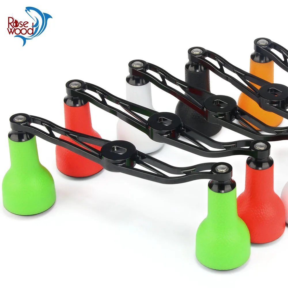 Rosewood Fishing Reel Handle With Tpe Knob Trolling Baitcasting Reel