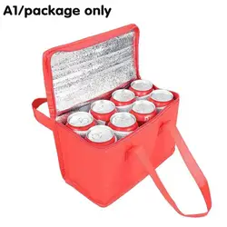 Premium Reusable Insulated Lunch Tote - Leakproof Cooler Bag (A)