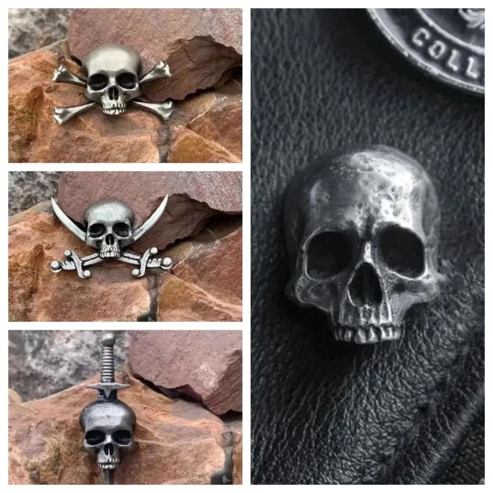 Punk-Style-Skull-Head-Brooch-Metal-Gothic-Backpack-Badge-rock-bands ...