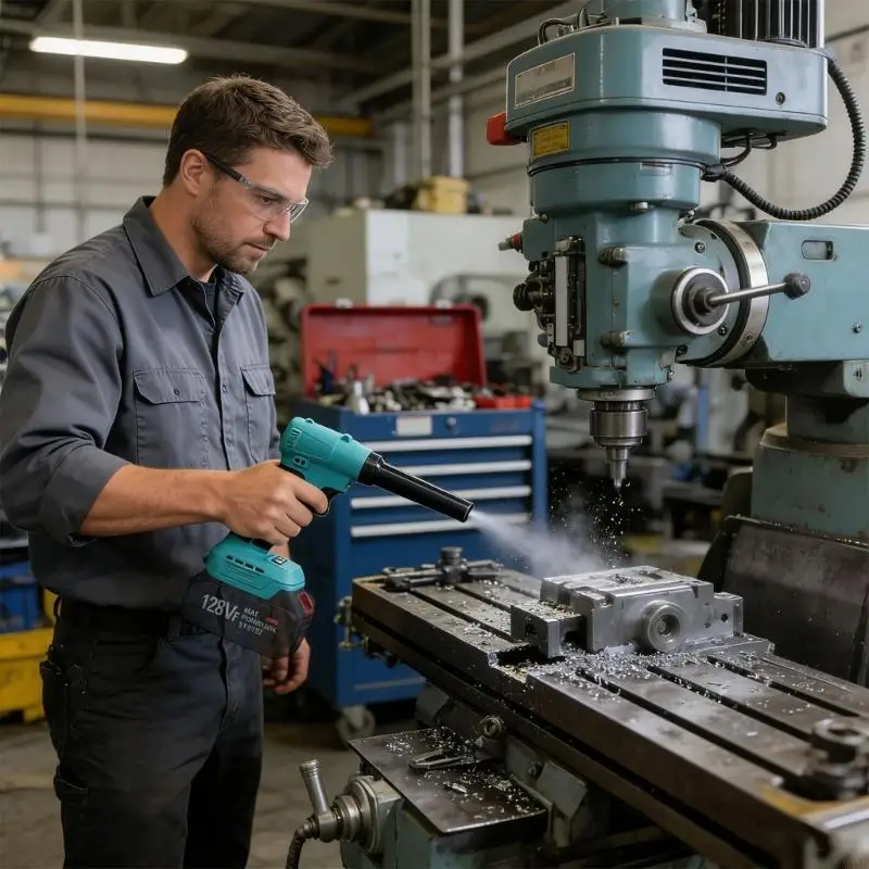 무선 나뭇잎 송풍기 효율적인 마당 청소를 위한 휴대용 경량 휴대용 부는 도구 ..