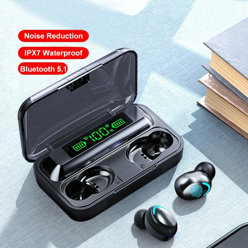 

TWS Bluetooth Earphones ACS Stereo True Wireless Headphones for Sports IPX7 Waterproof Noise Cancelling with Mic Gaming Headset