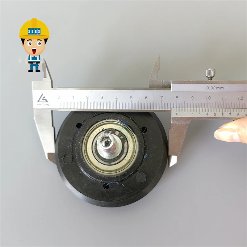 SEES 4PCS KM86789G02 Elevator High-Speed Guide Shoe Roller Wheel 80*28 80X28 OD 80mm bearing 6203Z