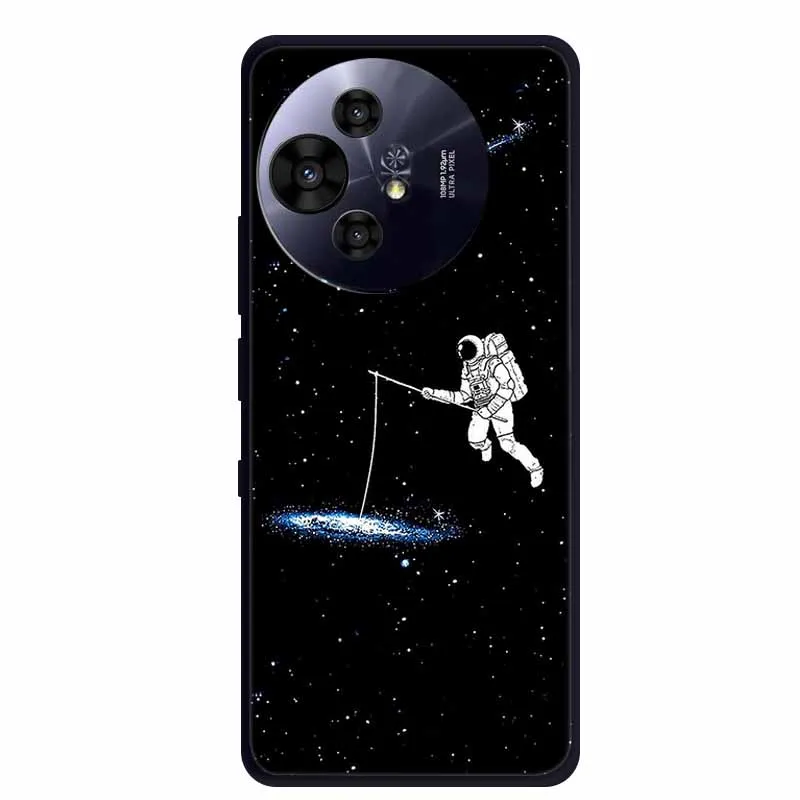 Premium Black Silicone Protective Case for TCL 50 Pro NxtPaper 5G