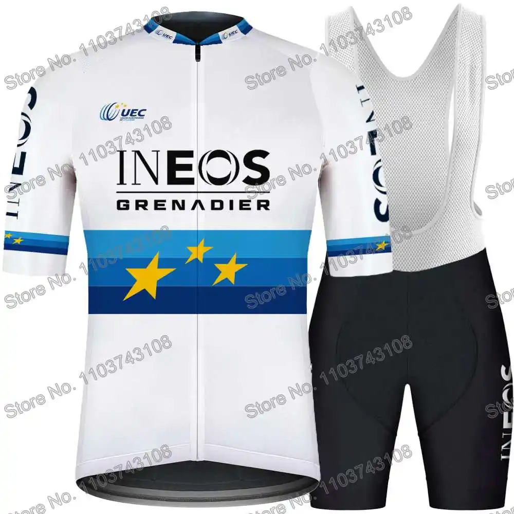Ineos Grenadier 2024 Campeón de Europa Ropa de ciclismo Verano