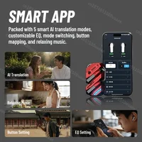 Zombies Cat Ai Translation Headphones Bluetooth 6.0 Earbuds Necklace Design Immersive Music TWS Wireless Earphone with Smart APP 2