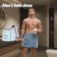 Jupe de bain pour hommes, hôtel, ménage, serviette de bain Simple en Fiber Fine réglable, taille adaptée aux hommes pesant moins de 90 KG 1