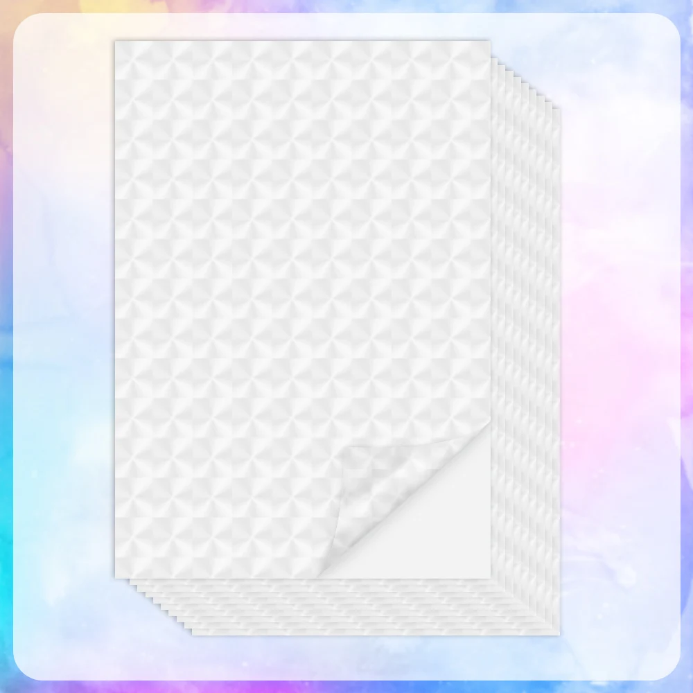 

10 Sheets Transparent Paper A4 Laminator Sheets Self Adhesive Laminating Film Sticker Protect Photo Paper Waterproof PET Film