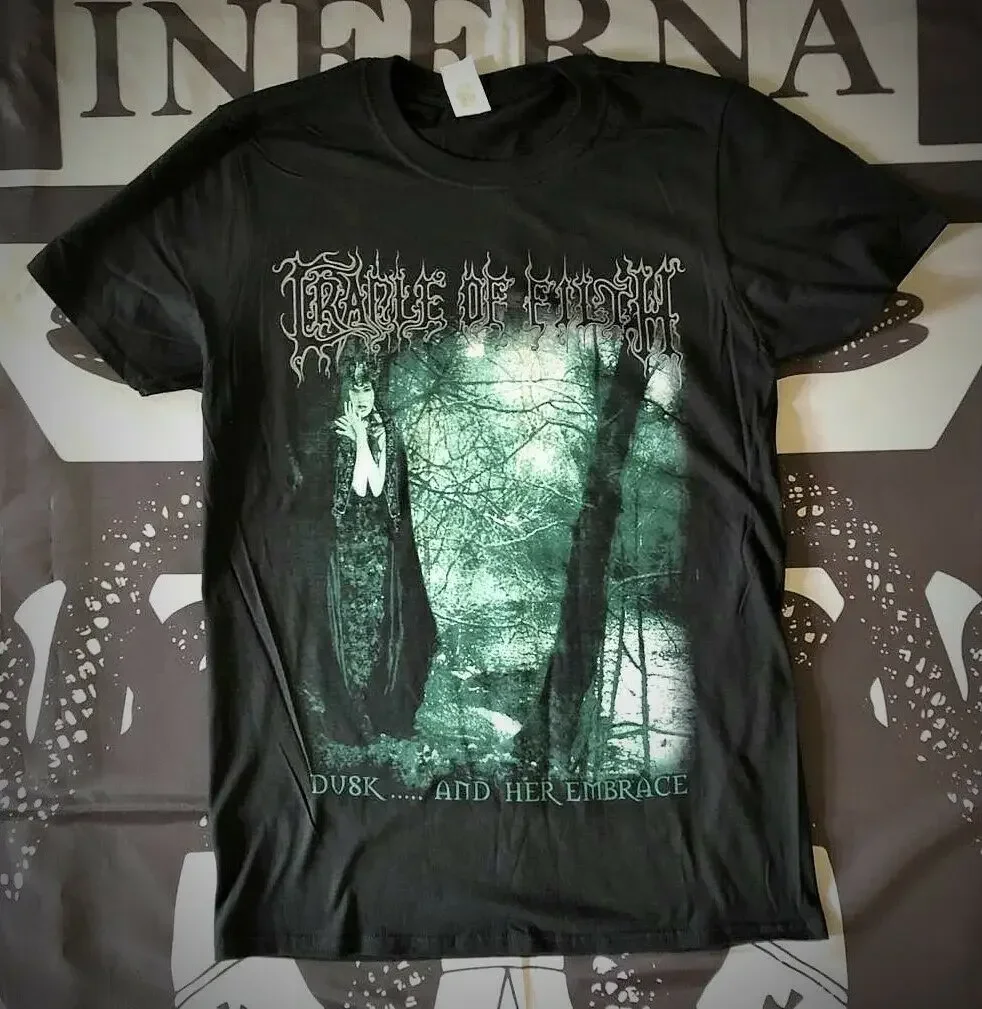 

Cradle Of Filtthh - Dusk And Her Embrace T-SHIRT L Dimmu Borgir Carach Angren2024 High quality Brand Casual