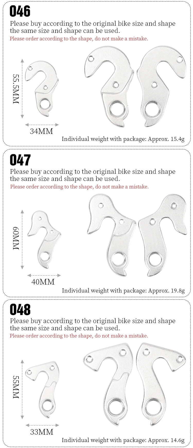 LEBYCLE MTB Rennrad Teile Schaltwerk Aufhänger Mountainbike Rahmen Getriebe Schwanz Haken Fahrrad Teile – Detail 8