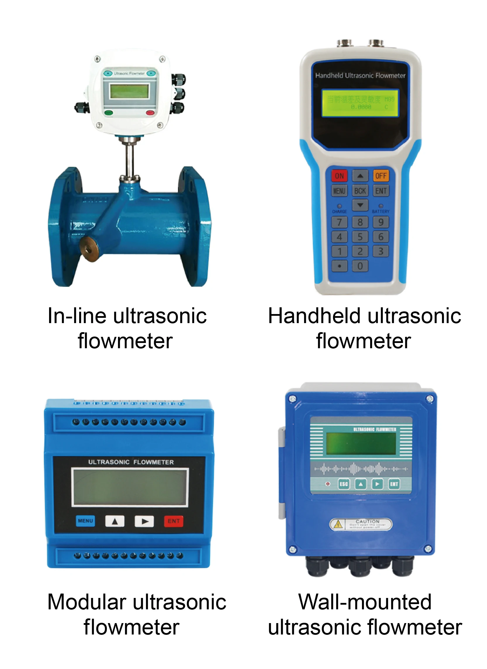 Clamp-on Ultrasonic Flow Meter TUF-2000M Non-invasive Digital Water Flow Meter f