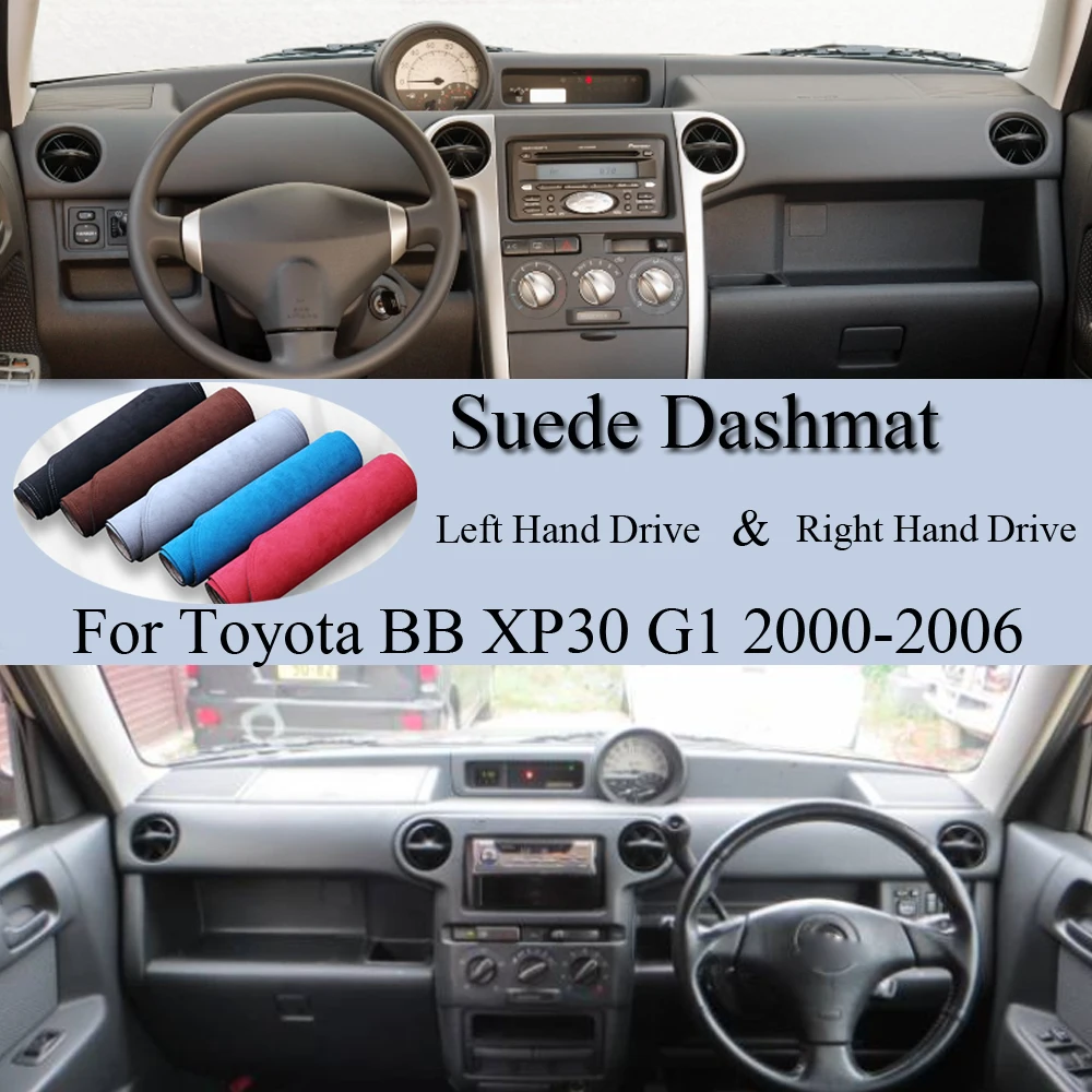 

Для Toyota BB XP30 SCION XB G1 2000 2001 2002 2004- 2006, замшевый кожаный коврик для приборной панели, коврик, аксессуары для автомобиля