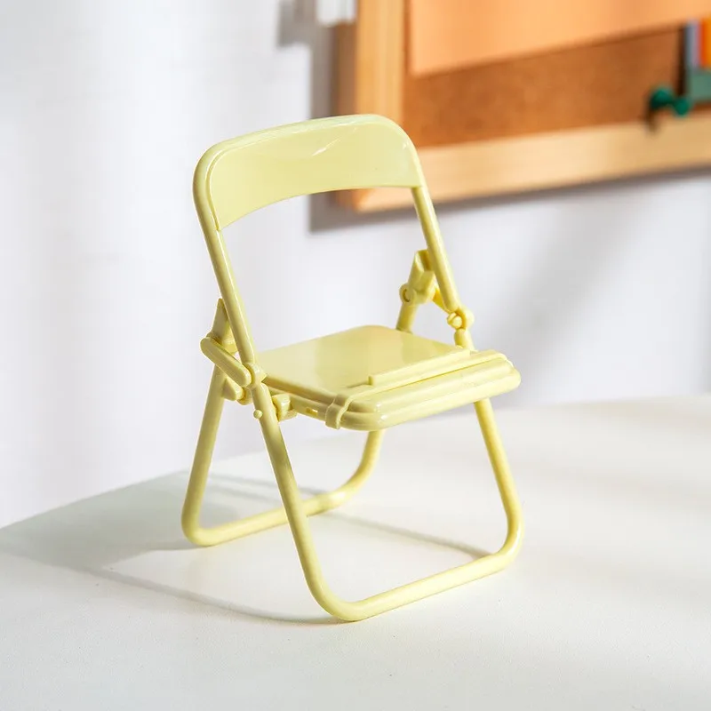 wooden mobile stand Cute Mini Chair Mobile Phone Holder Stand Replicate Desk Lazy Bracket Universal Cellphone Stand Cradle Figure Holder Home Decor mobile stand holder Holders & Stands