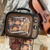 Novelty Tv Shape Ita Bag Retro Television Women Shoulder Bag Design Ita Backpack with Inserts Gilrs Crossbody Bag 1
