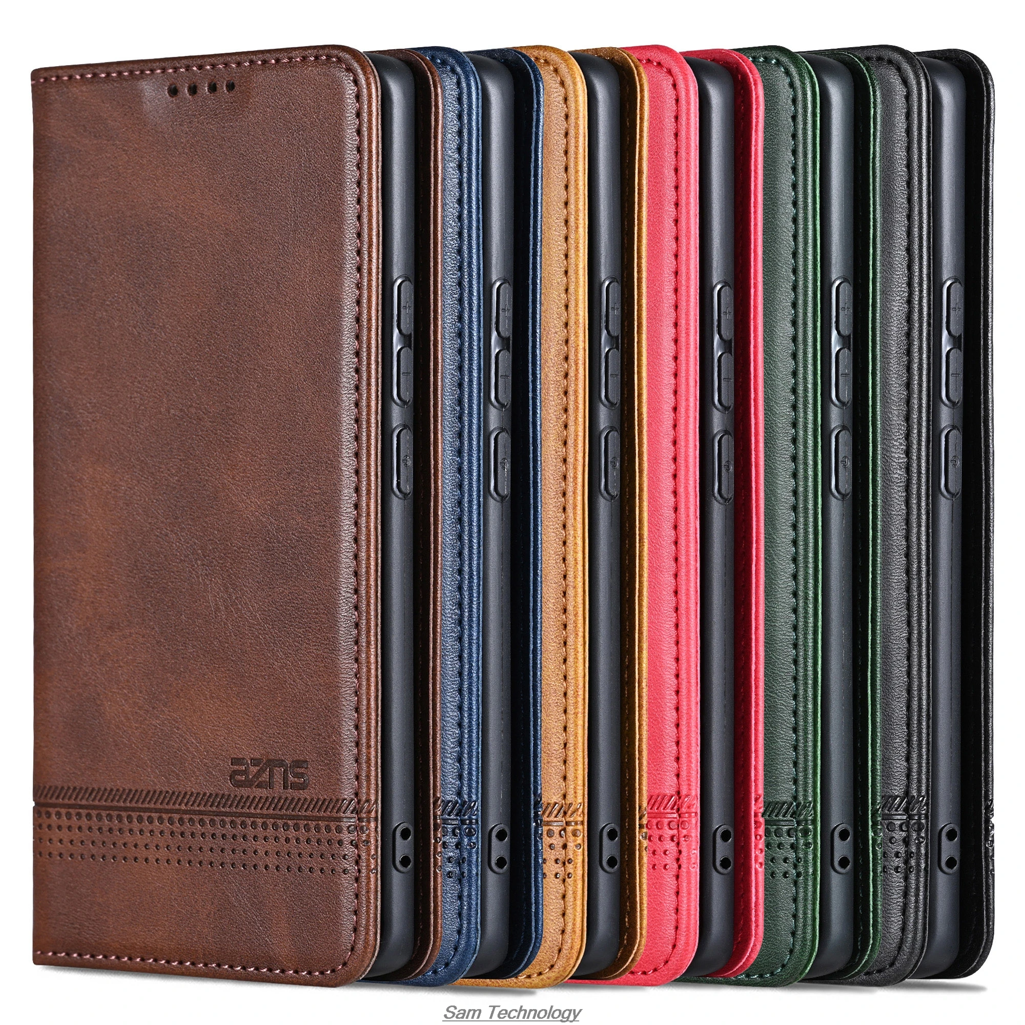 Deluxe Magnetic Adsorption PU Leather Flip Cover Protective Case