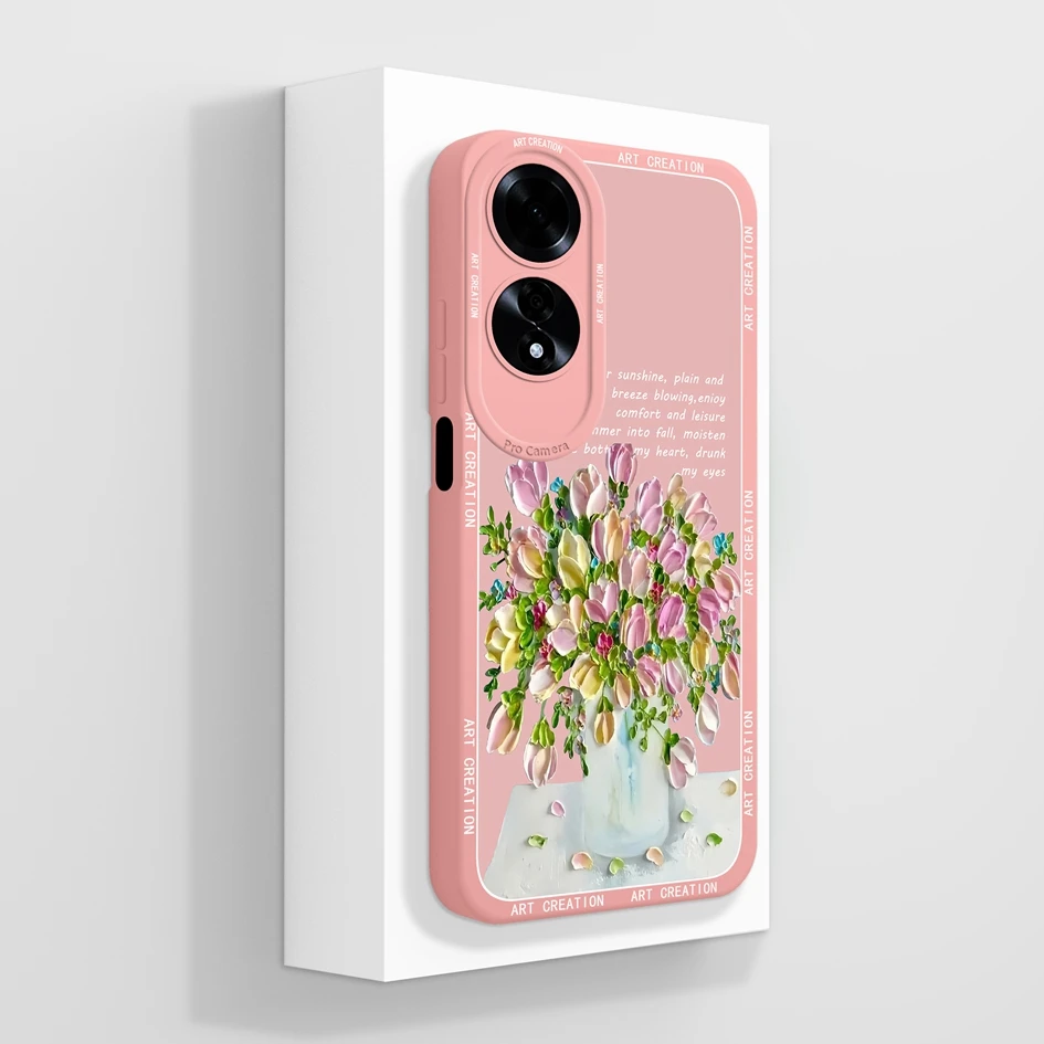 Fashionable Coloured Drawing Phone Case - Soft Silicone Anti-Drop Protective Shell
