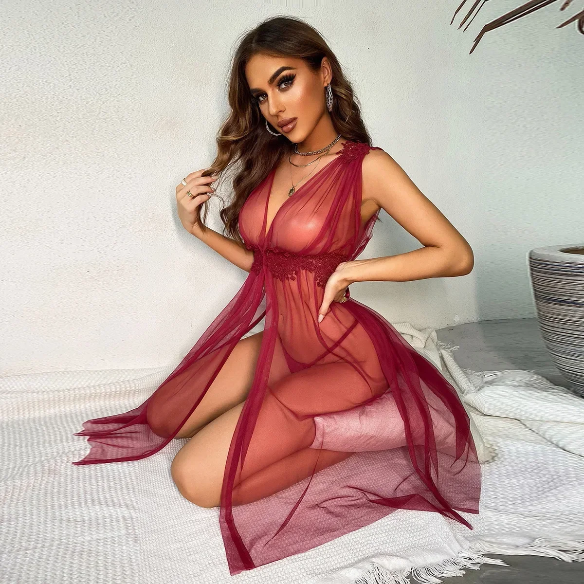 

Erotic Temptation Dress Erotic Nightwear Sheer Dress Sexy Dresses See Through Elegant and Pretty Women's Dresses