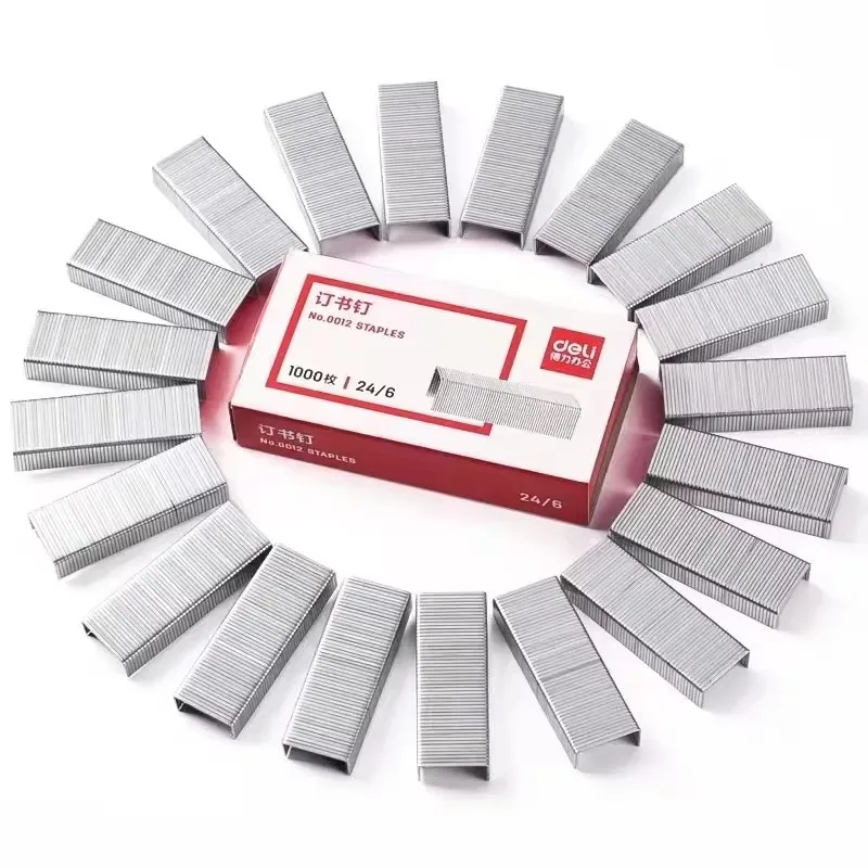 1000pcs Set 12# 24/6 Stainless Steel Staple For Stapler Binding Stationery Office School Binder Supplier 0012