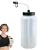 1000ML sports Hockey Water Bottle with Straw Leak Proof Portable Large Capacity Football Lacrosse Bottle Classic Sports Gear 1