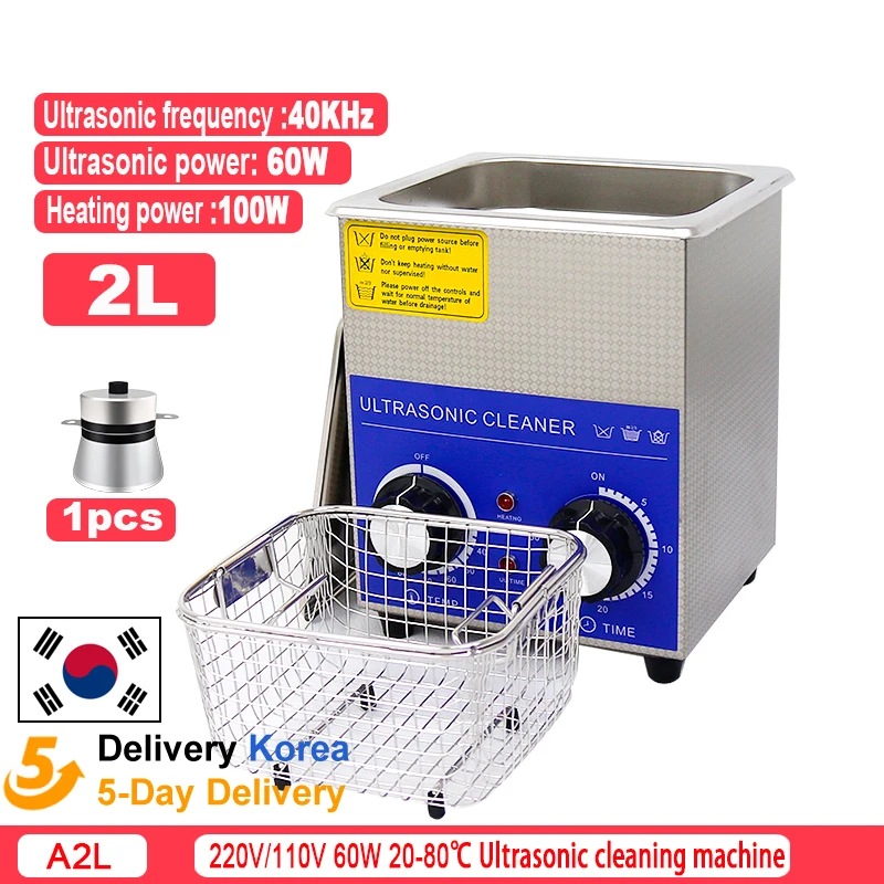

2L Ultrasonic Cleaner Portable Washing Machine 35W Mini Dishwasher Lave-Dishes Ultrasound Bath Sonic for Home Appliance