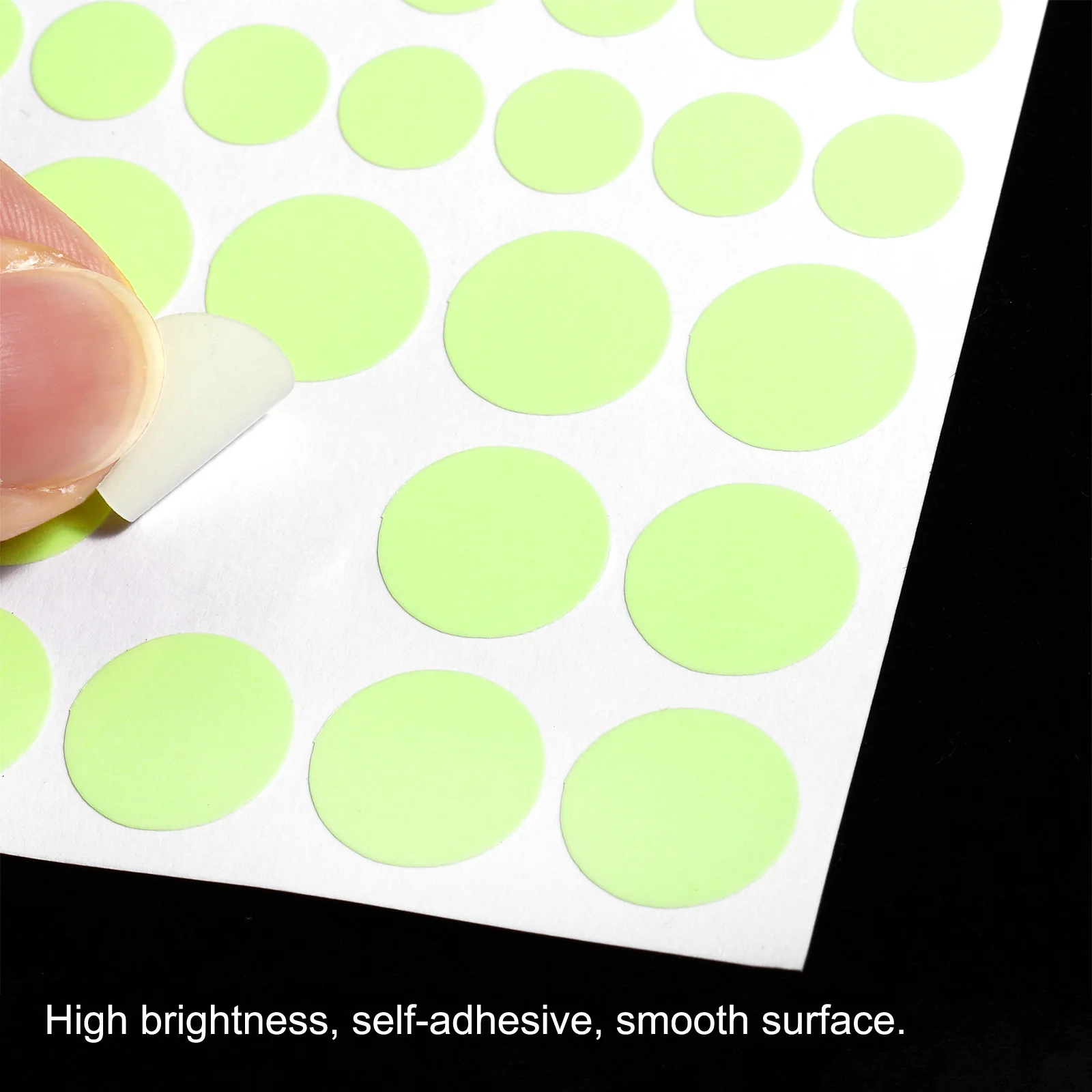 Glow in the Dark Tape Dots, 1 Set Dots Sticker Green for Walls Parties Marking Decorations