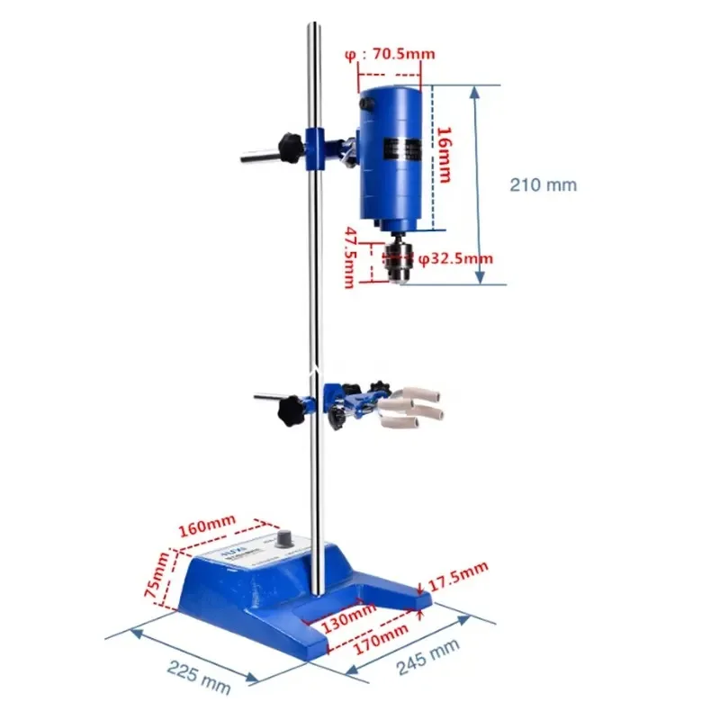 85L Cheap Lab Stirrer Mixer Machine For Cosmetics with Different Optional Propellers Chemical Mixing Agitator JB300-D