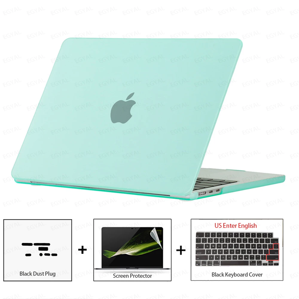 Ultra-Thin Protective Case Set with Dust Plug, Screen Film & Keyboard Cover